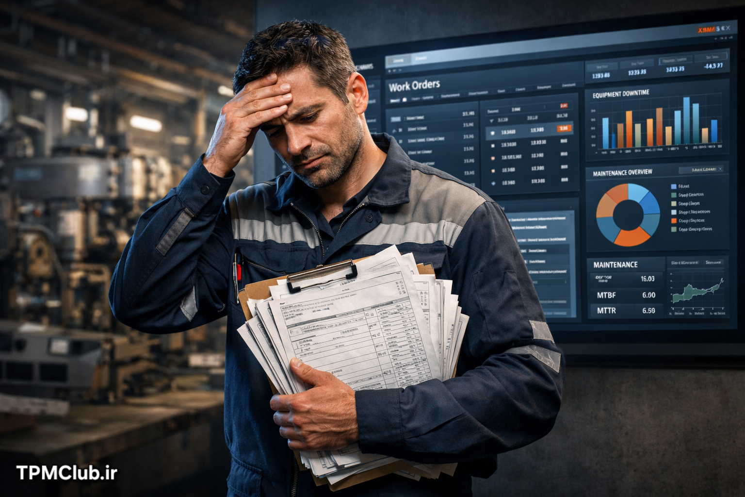 فرم‌های نگهداری و تعمیرات و کاغذبازی در واحد نت صنعتی