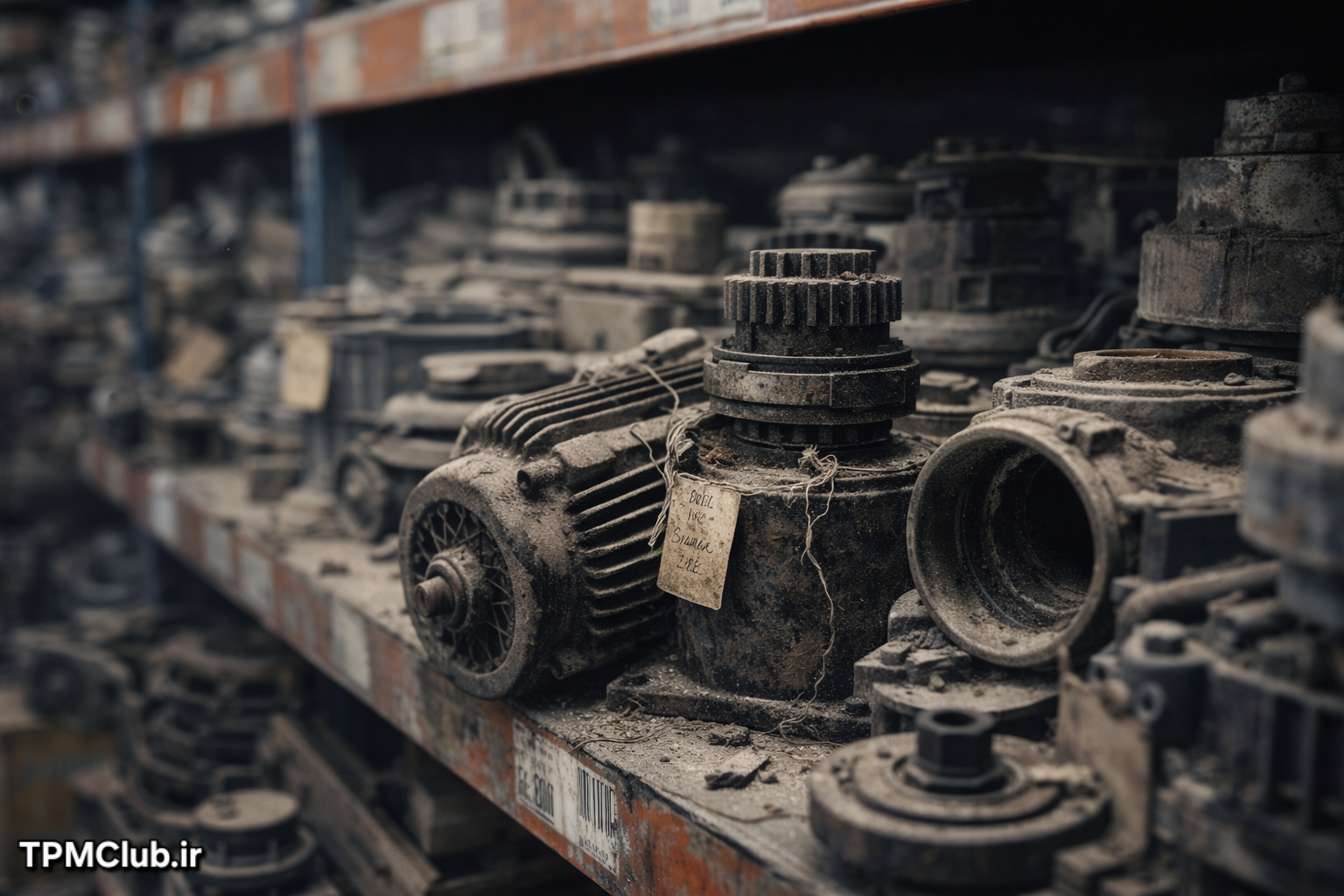 قطعات یدکی راکد و مرده در انبار تجهیزات صنعتی