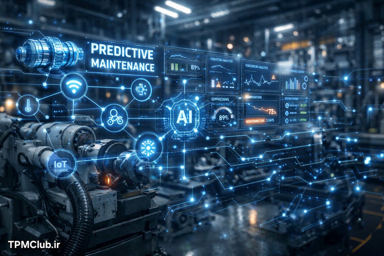 نگهداری پیشبینانه تجهیزات با سنسورها و هوش مصنوعی