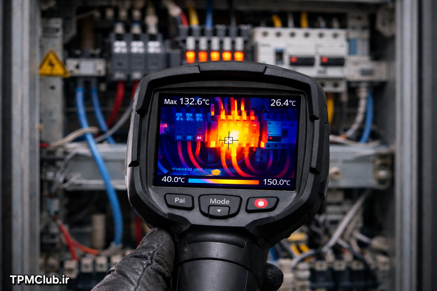 دوربین حرارتی برای تشخیص دمای تجهیزات صنعتی
