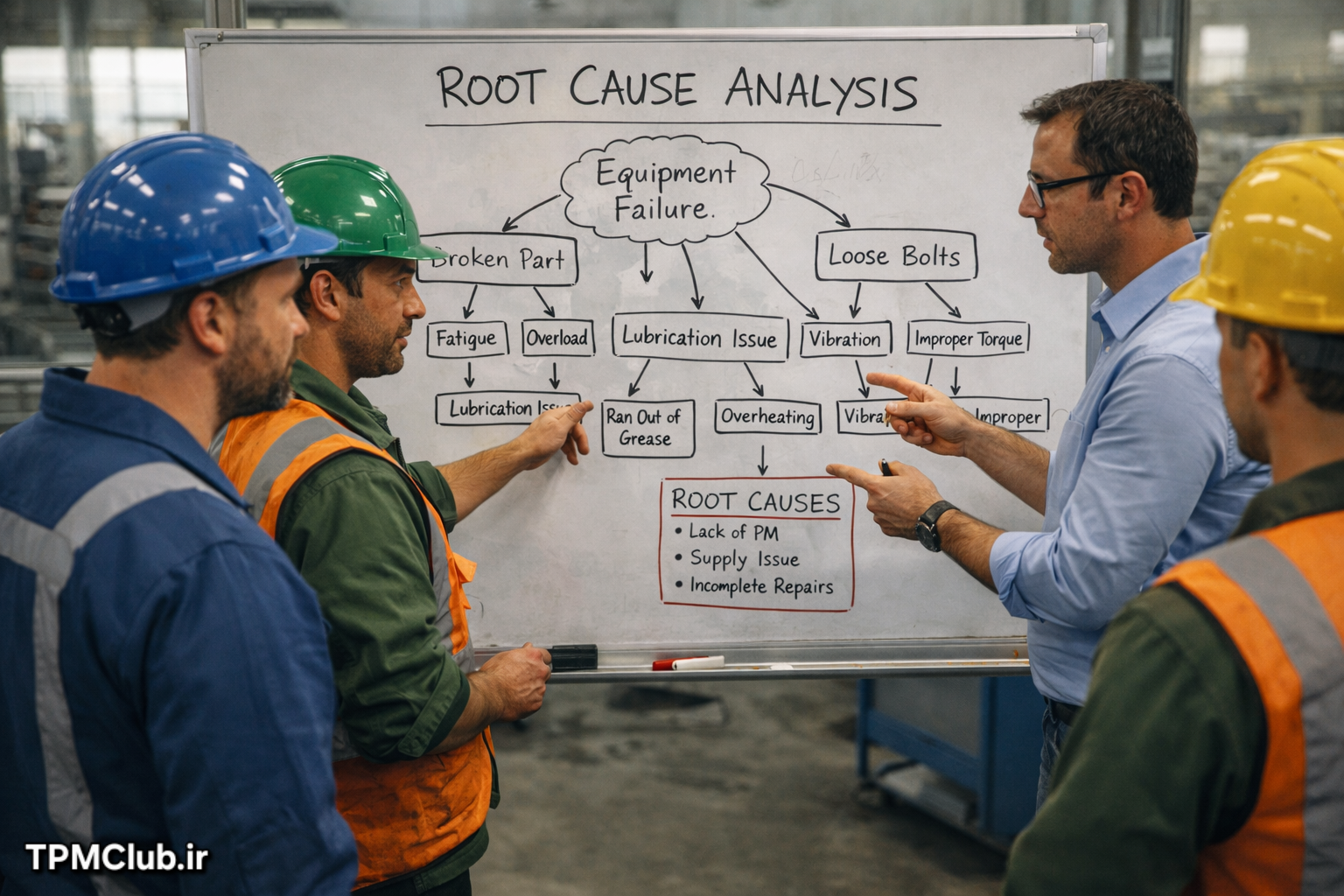 تحلیل ریشهای خرابی تجهیزات