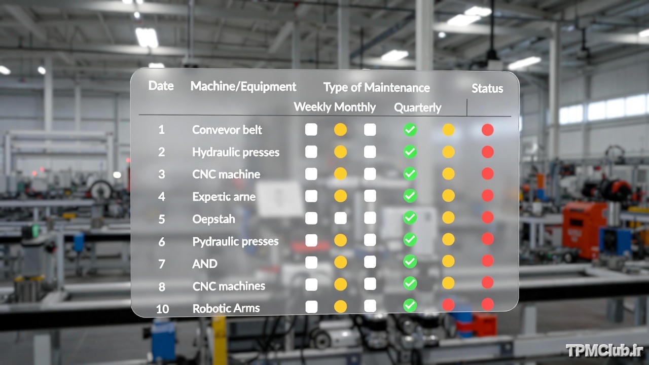 برنامه زمانی نگهداری پیشگیرانه