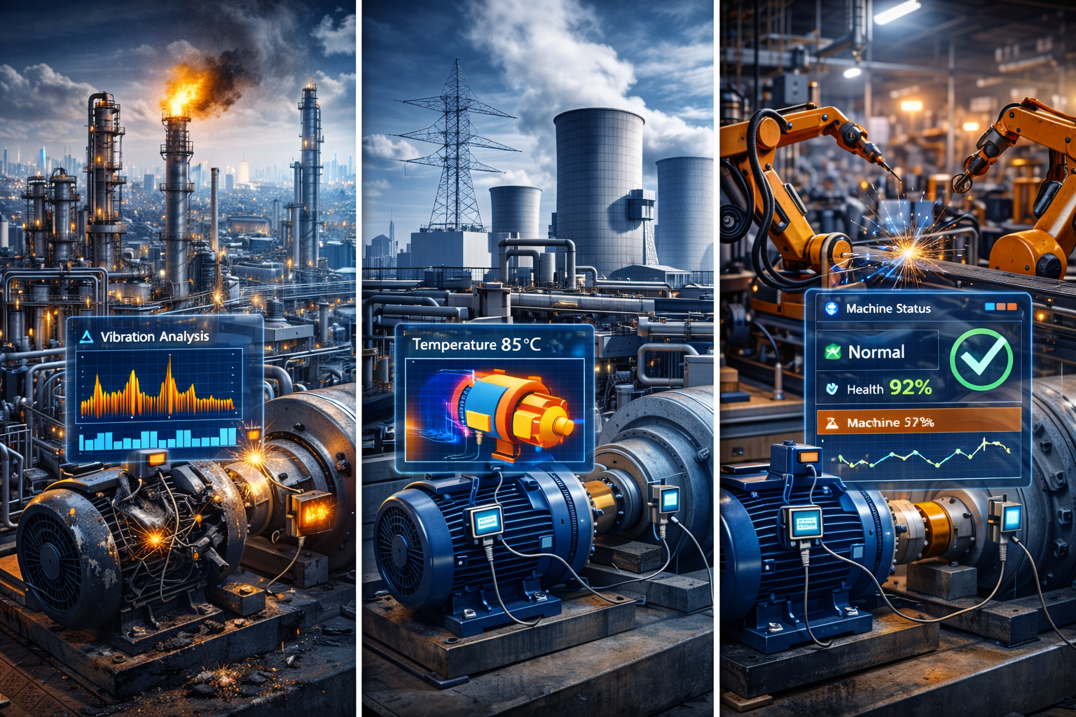 کاربرد پایش وضعیت تجهیزات در صنایع مختلف