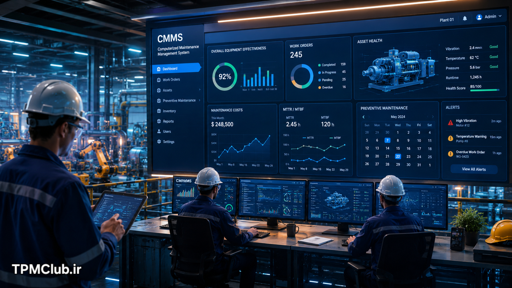 بهترین سیستم CMMS برای مدیریت نگهداری و تعمیرات تجهیزات صنعتی