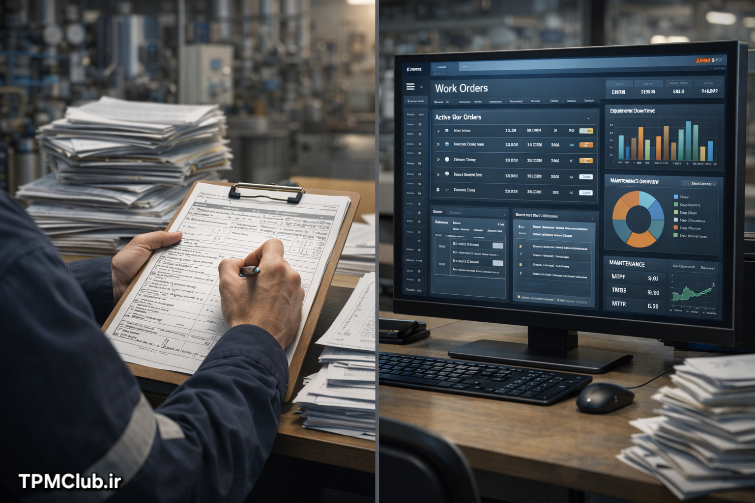 فرم‌های تکراری و موازی با CMMS در نگهداری و تعمیرات