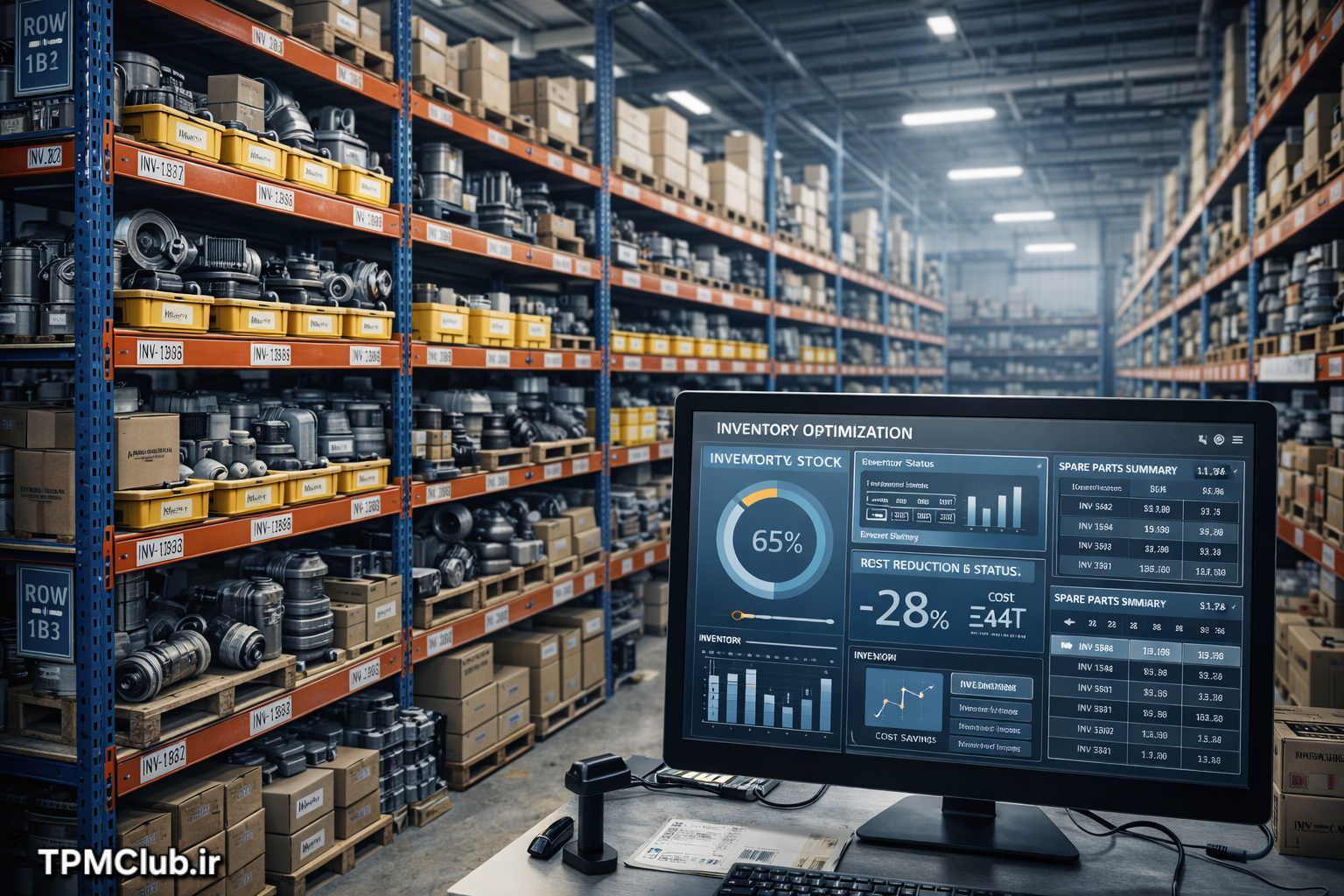 بهینهسازی انبار قطعات یدکی و کاهش هزینههای انبارداری