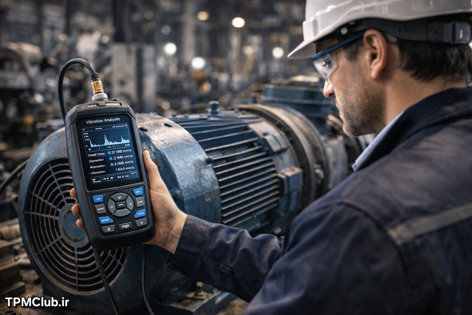 تجهیزات آنالیز ارتعاشات برای پایش وضعیت موتور و پمپ صنعتی