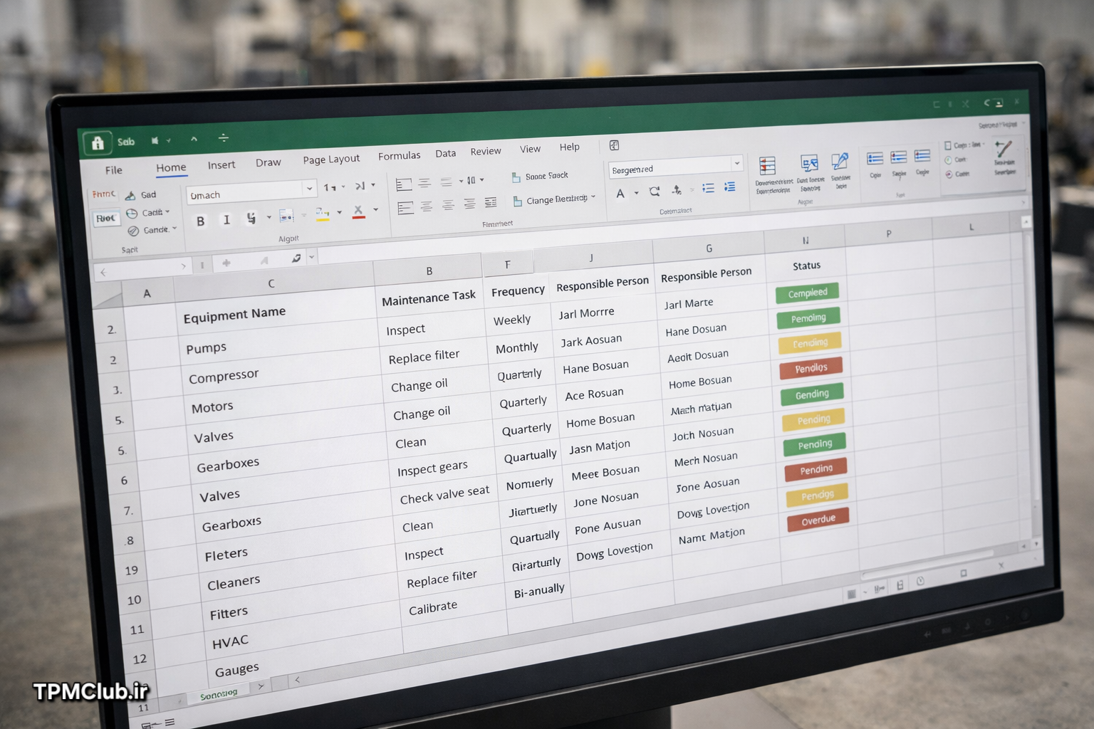 پیشنمایش فایل دانلودی چک لیست PM