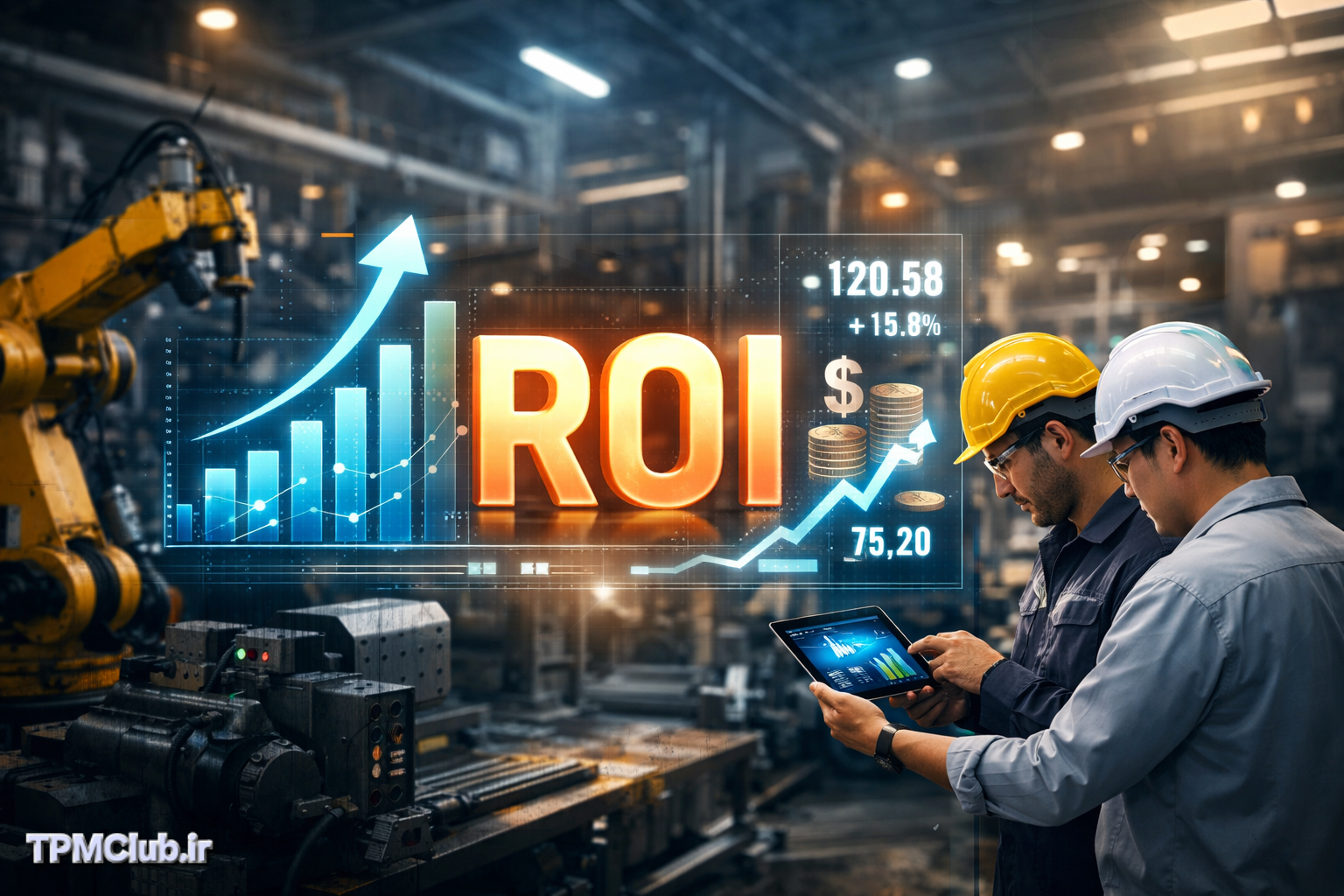 بازگشت سرمایه (ROI) چیست؟ آموزش کامل محاسبه ROI با مثال صنعتی
