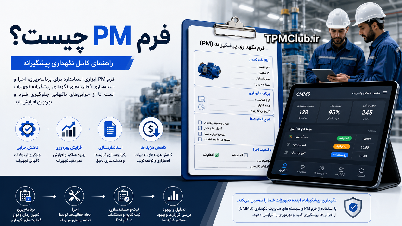 فرم PM چیست؟ | راهنمای کامل فرم نگهداری و تعمیرات پیشگیرانه (PM)